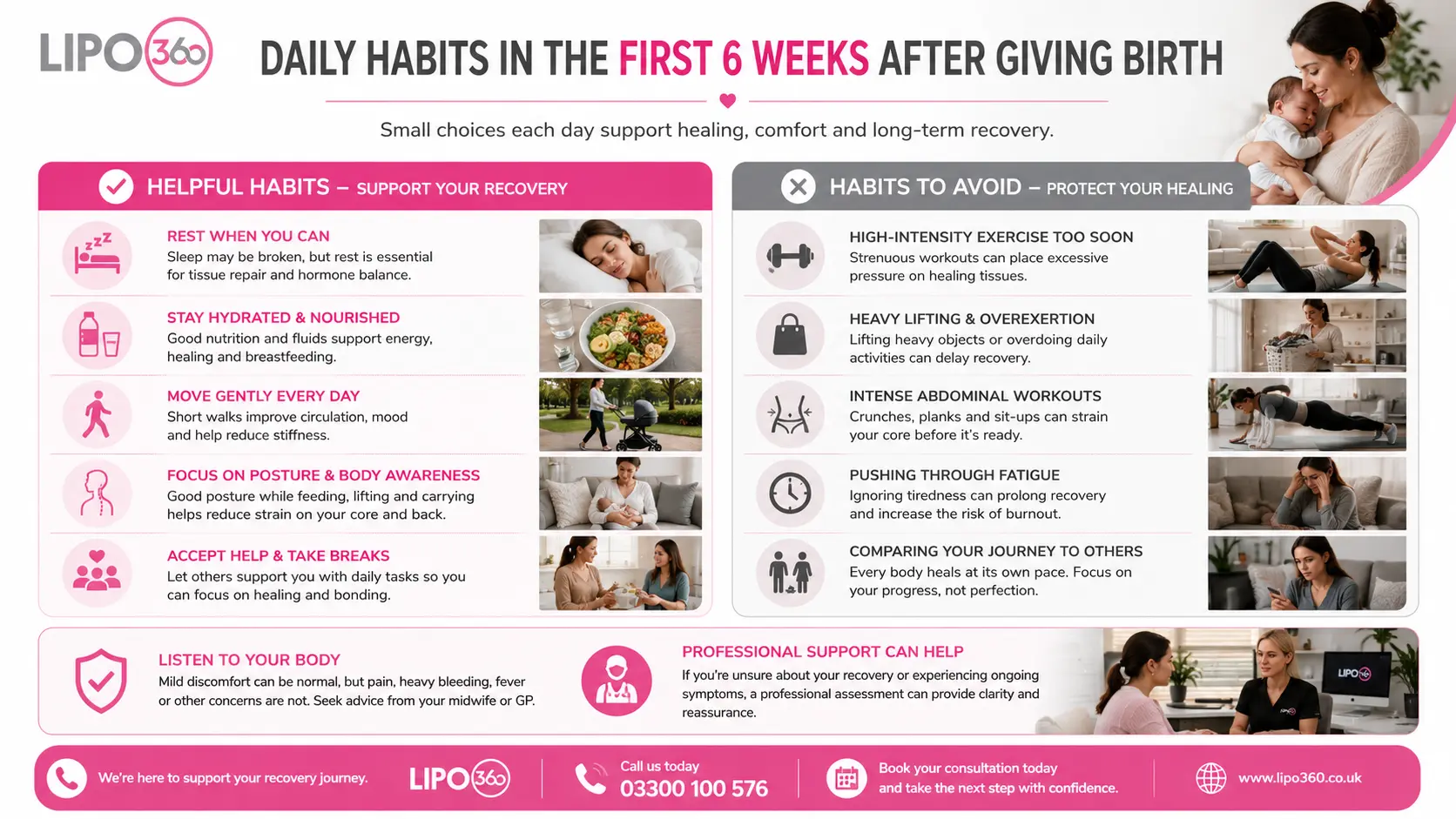 What to Do (and Avoid) in the First 6 Weeks After Giving Birth To Avoid Diastasis Recti 3 First 6 Weeks After Giving Birth To Avoid Diastasis Recti Lowestoft : Daily Habits in the First 6 Weeks After Giving Birth
